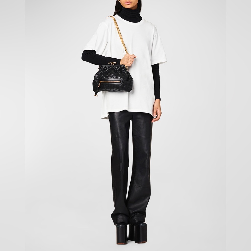 MARC JACOBS ~ ORIGINAL QUILTED LEATHER STAM BAG